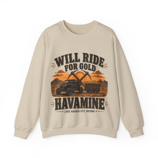 Havamine Ride for Gold Crewneck