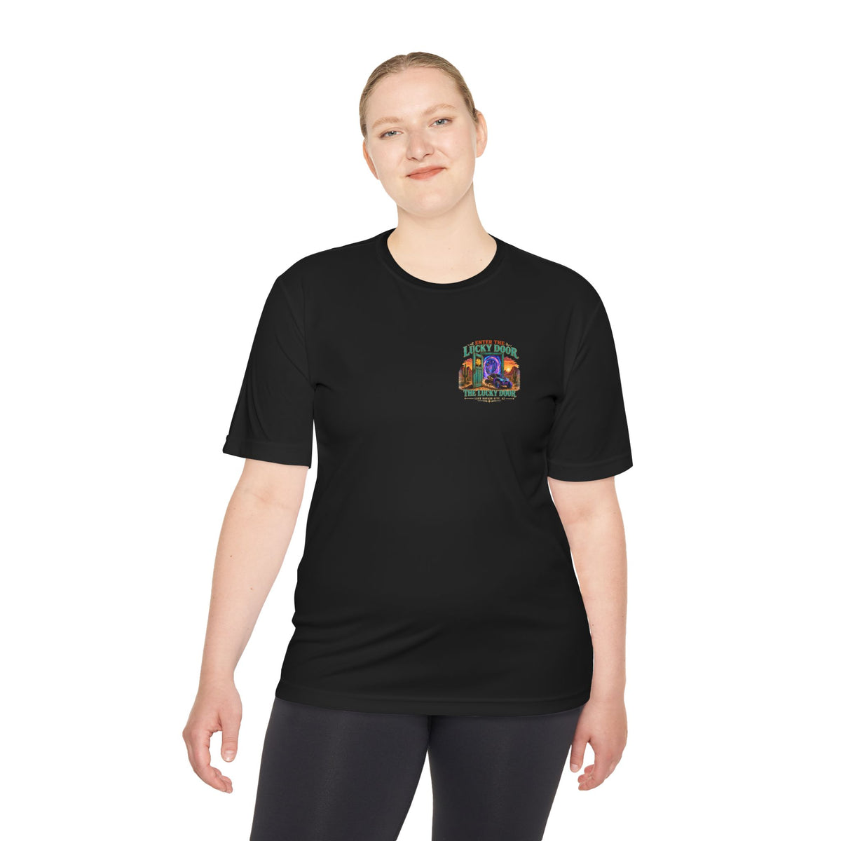 Enter the Lucky Door Performance Tee