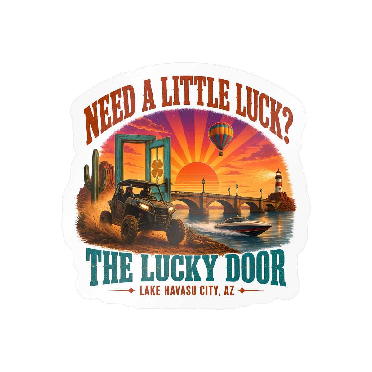 Lucky Door Vinyl Decal