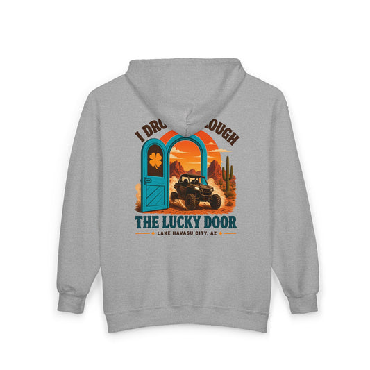 I Drove Through the Lucky Door Zip Hoodie