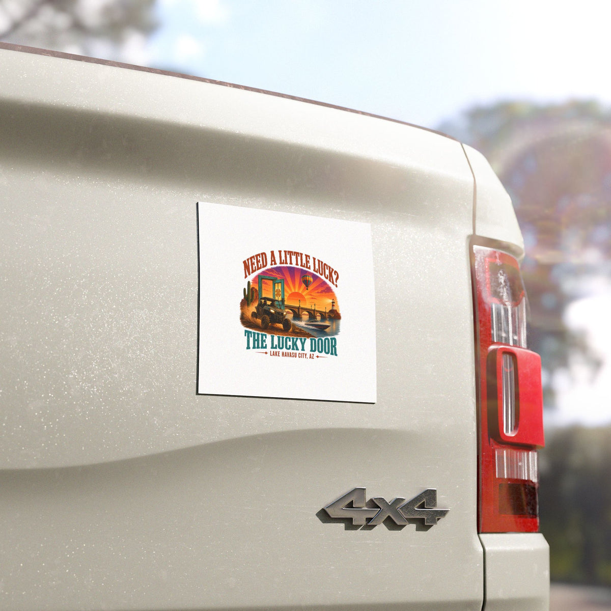 Lucky Door Car Magnet