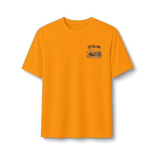 Stop and Pick a Door Performance Tee