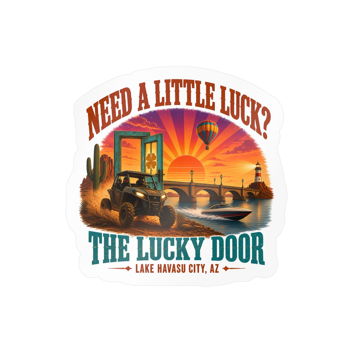 Lucky Door Vinyl Decal