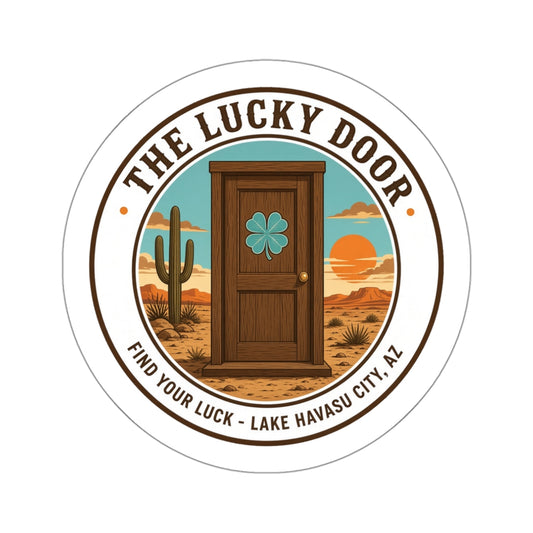 The Lucky Door Sticker