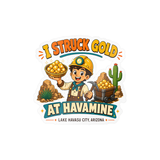 Struck Gold Vinyl Decal