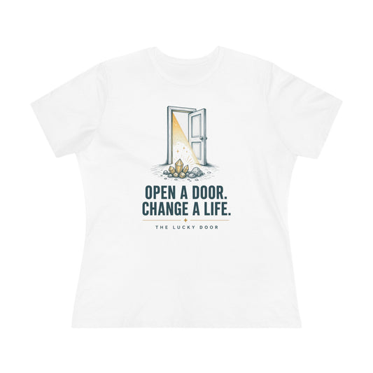Open a Door. Change a Life. Women's Relaxed Tee