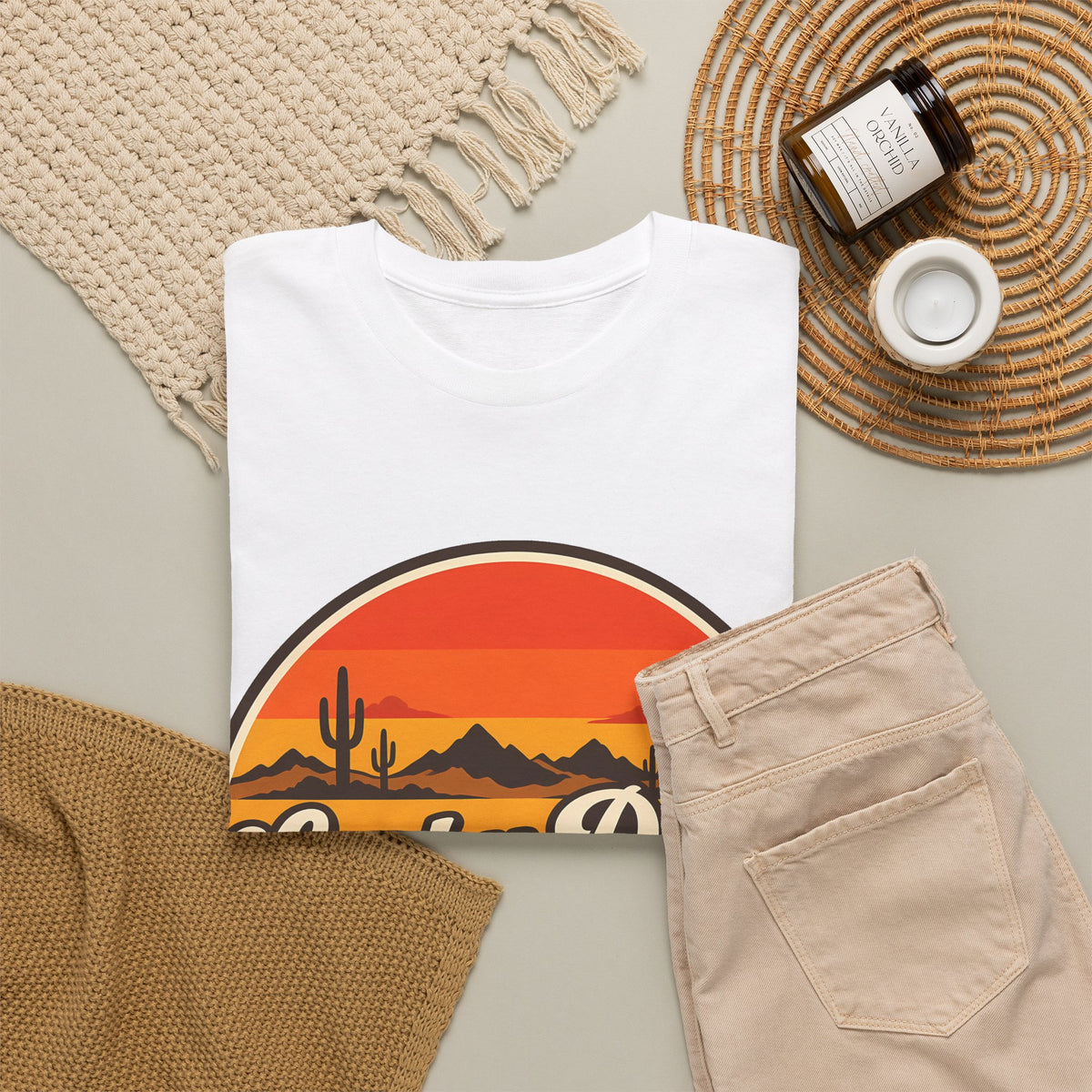 Lucky Door Retro Sunset Tee
