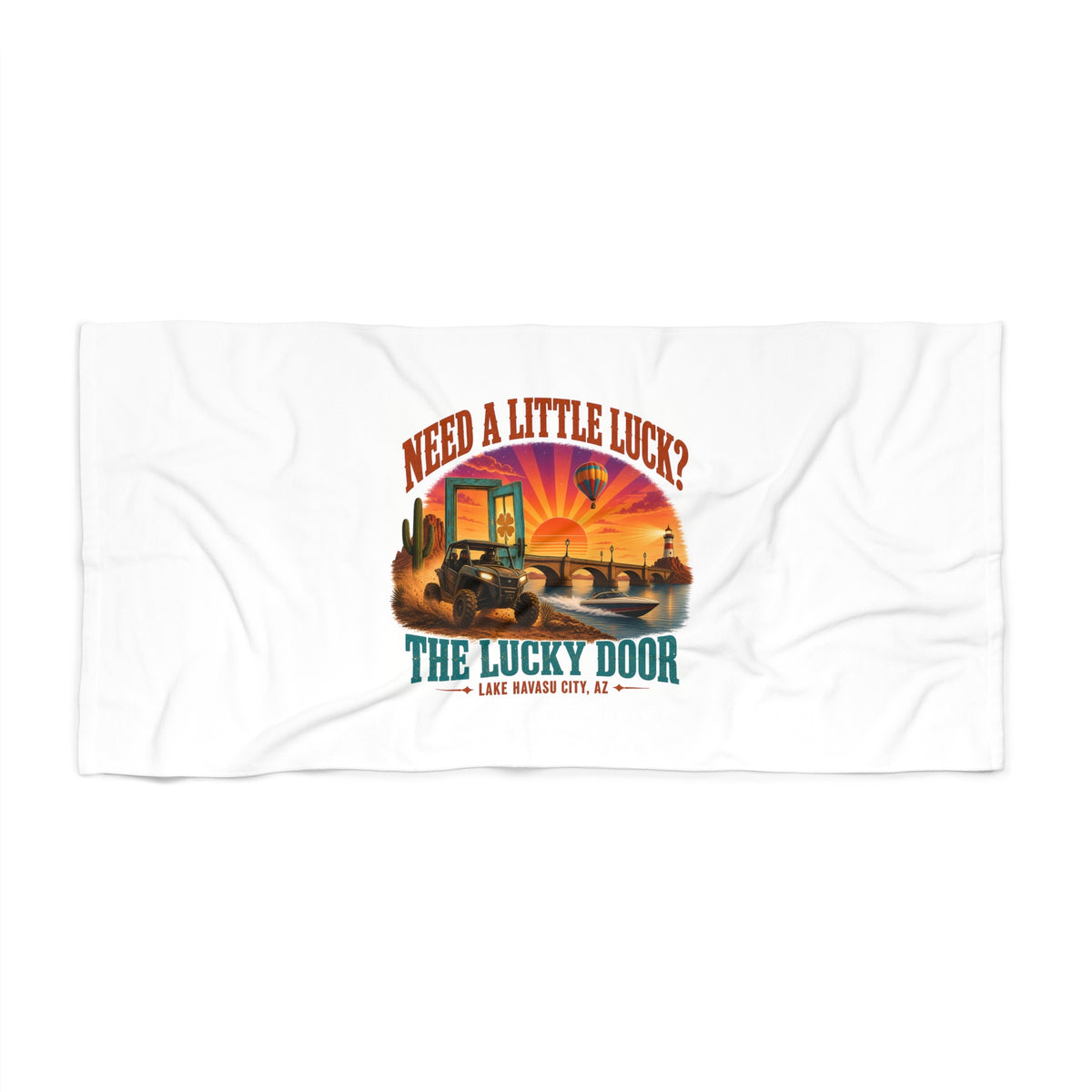 Need a Little Luck? Beach Towel