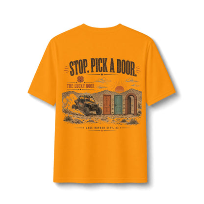 Stop and Pick a Door Performance Tee