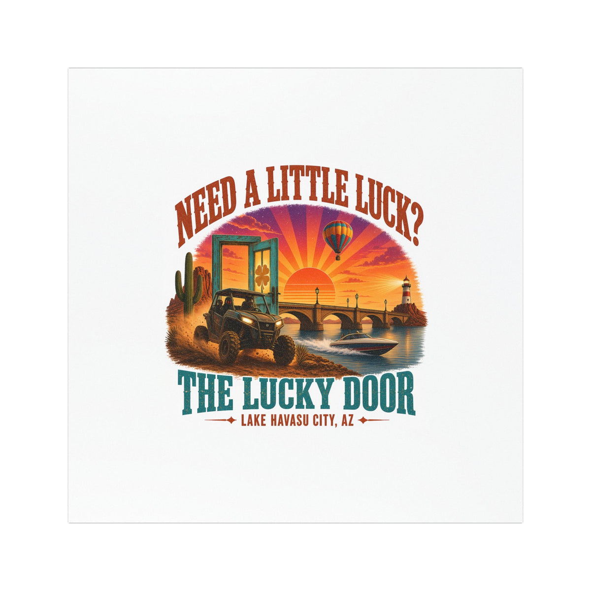 Lucky Door Car Magnet