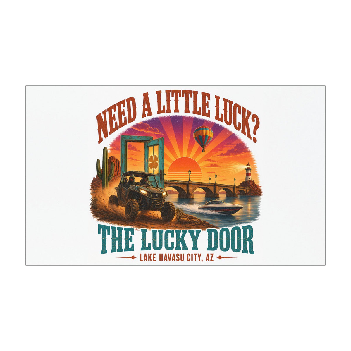 Lucky Door Car Magnet