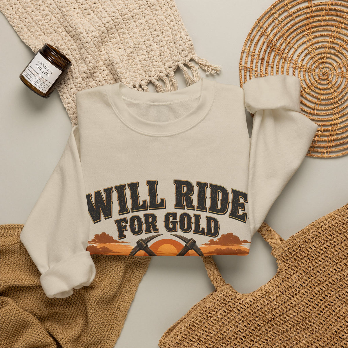Havamine Ride for Gold Crewneck