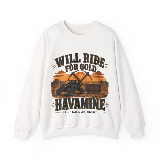 Havamine Ride for Gold Crewneck