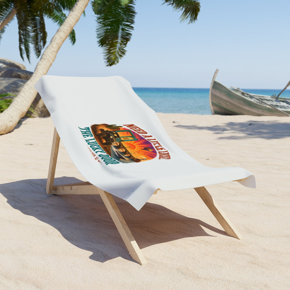 Need a Little Luck? Beach Towel