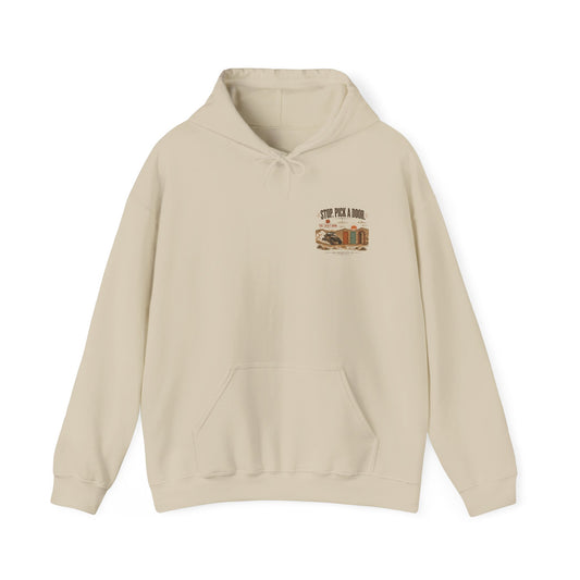 Stop and Pick a Door Hoodie