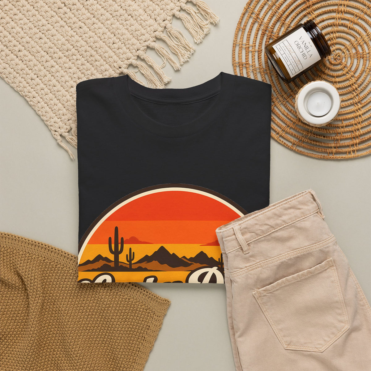 Lucky Door Retro Sunset Tee