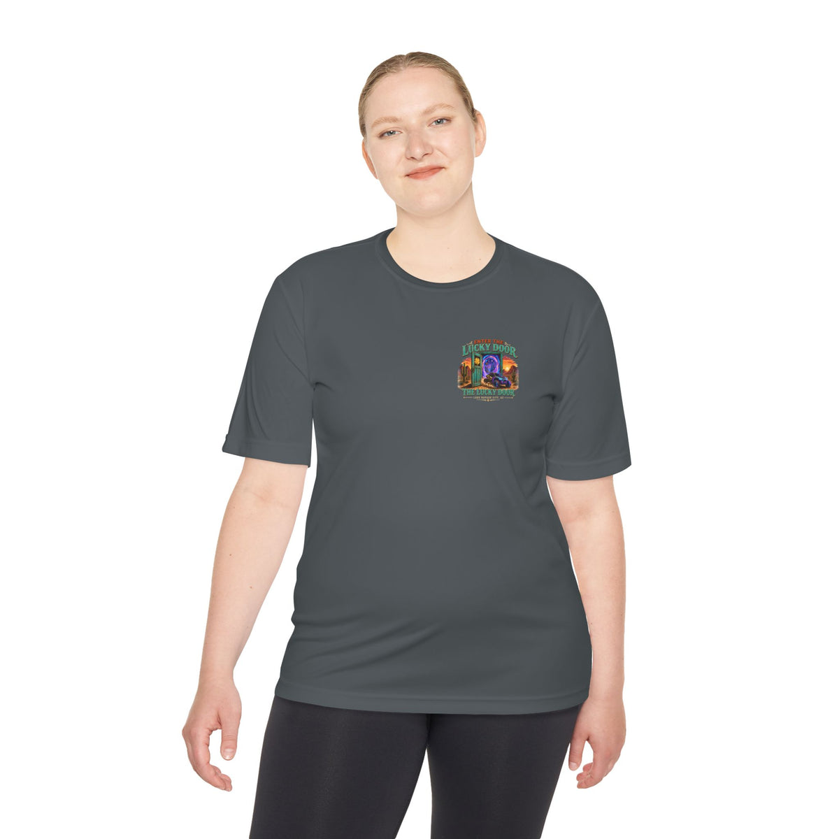 Enter the Lucky Door Performance Tee