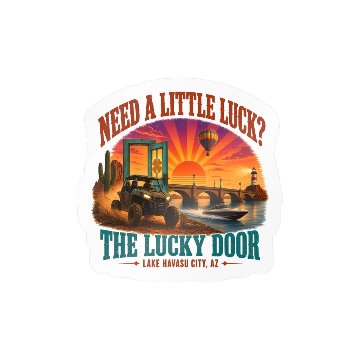 Lucky Door Vinyl Decal